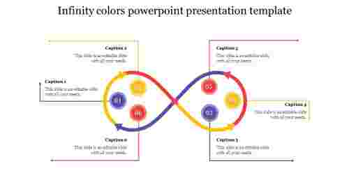 infinity colors powerpoint presentation template